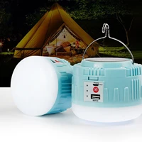 50w solar led camping light usb rechargeable removable battery outdoor tent lamp portable lanterns emergency lights for hiking