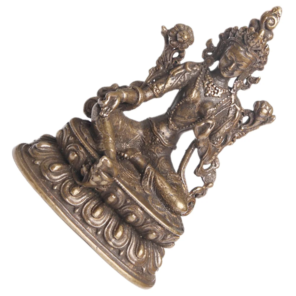 

Fengshui Statue Desktop Decor Meditating Brass Vintage Room Sakyamuni Chinese