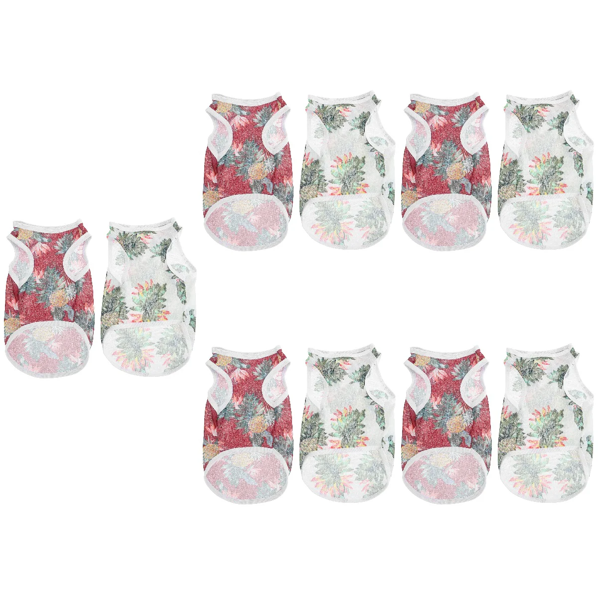 

10 Pcs Decorative Dog Shirts Wear-resistant Cat Apparels Breathable Cat Costumes