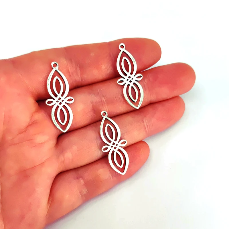50ocs Бесплатная доставка Φ Двусторонний Узел Кулон DIY