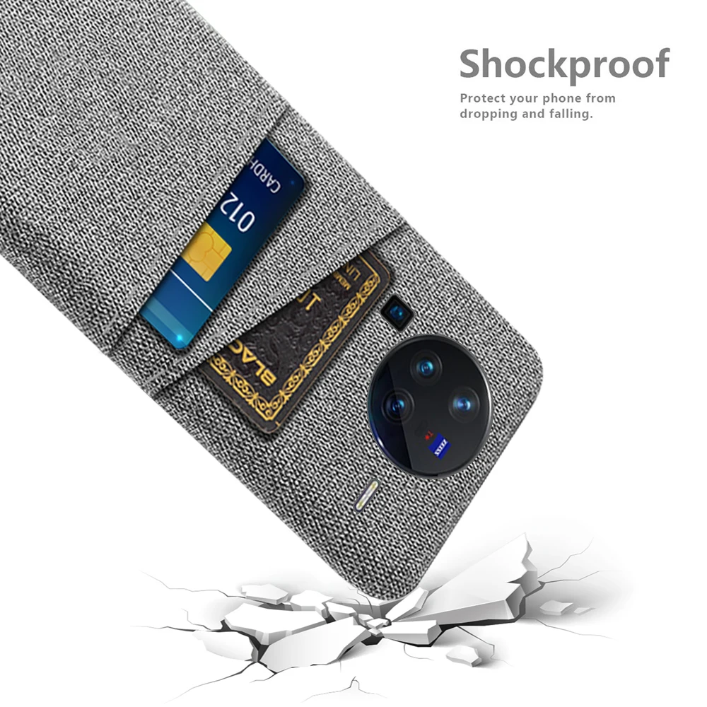 

X80 Pro Case For Vivo X80 Pro Luxury Fabric Dual Card Phone Cover For Vivo X80 X80pro 6.78" 2022 Fundas Coque vivox80 Pro