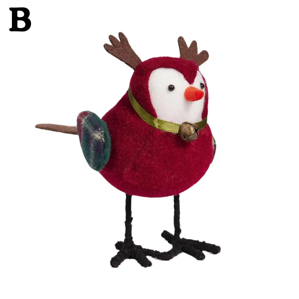 2024 рождественские милые птицы креативные Санта-Клаус птица стоячие настольные
