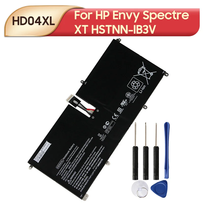 Оригинальный запасной аккумулятор для ноутбука HD04XL для HP Envy Spectre XT HSTNN-IB3V 13-2120tu TPN-C104 13-2095ca 685989-001 45Wh