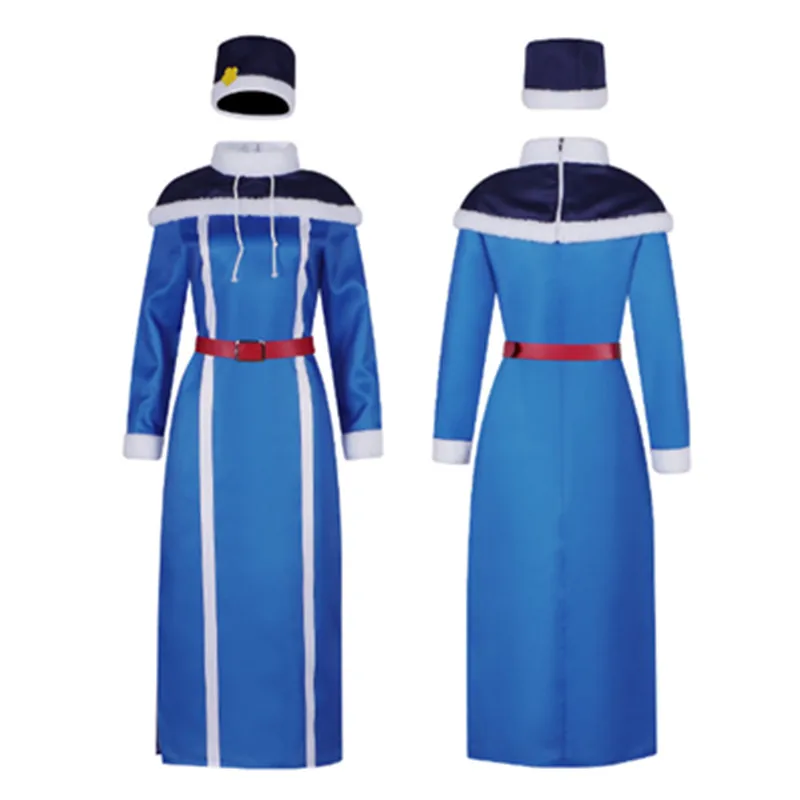 FAIRY Аниме TAIL Джувия Локер Косплей Костюм Длинное Платье