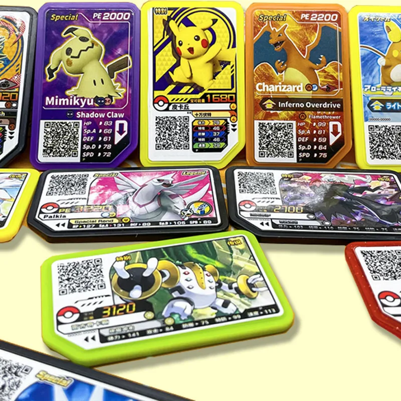

Pokemon Pocket Monster Ga Ole Disks Arcade Game Console QR P Cards Campaign Legend Palkia Dialga Special Gaole Collection