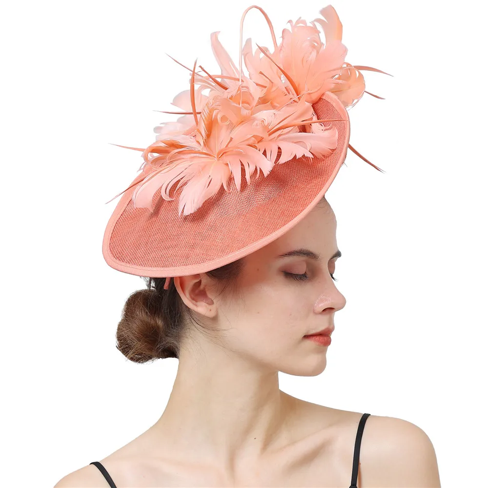 Головной убор женский с имитацией большого Дерби модная Вуалетка головной для