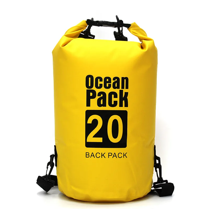 PVC Outdoor Diving Foldable Storage Waterproof Dry Bag Pack Sack Swimming Rafting Kayaking River Trekking River Ocean Backpack