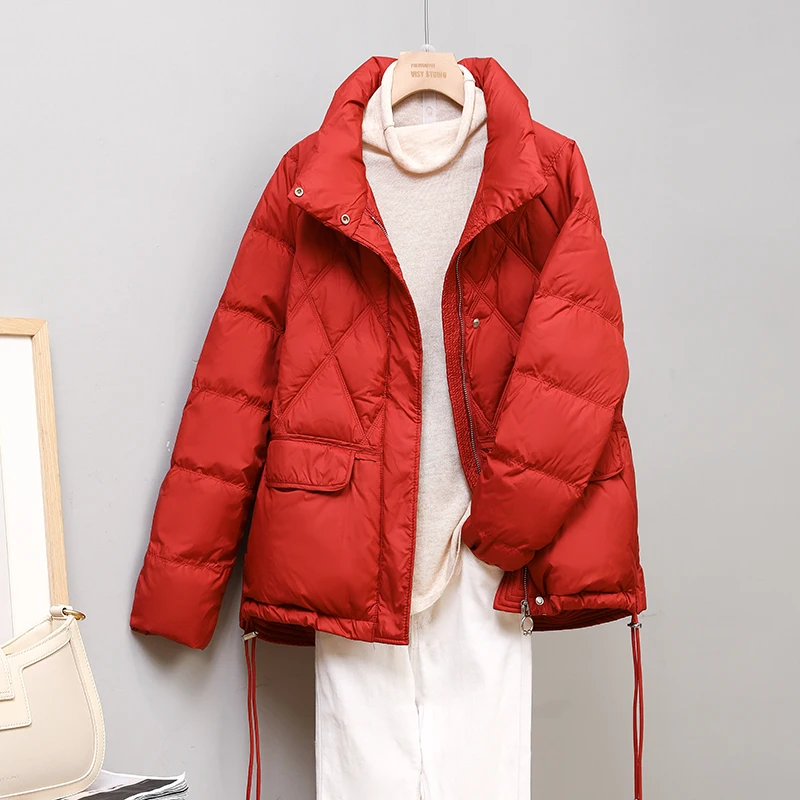New Women Down Jacket Casual Style Autumn Winter Coats And Parkas Female Outwear