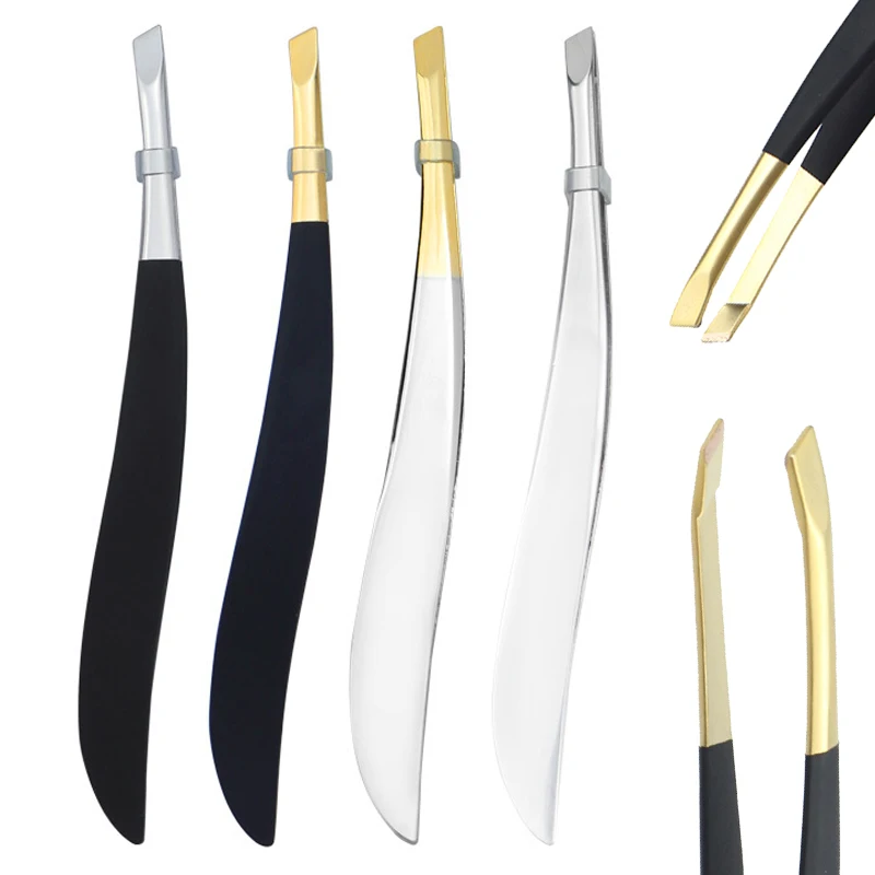 

1 шт., Профессиональный пинцет для бровей из нержавеющей стали