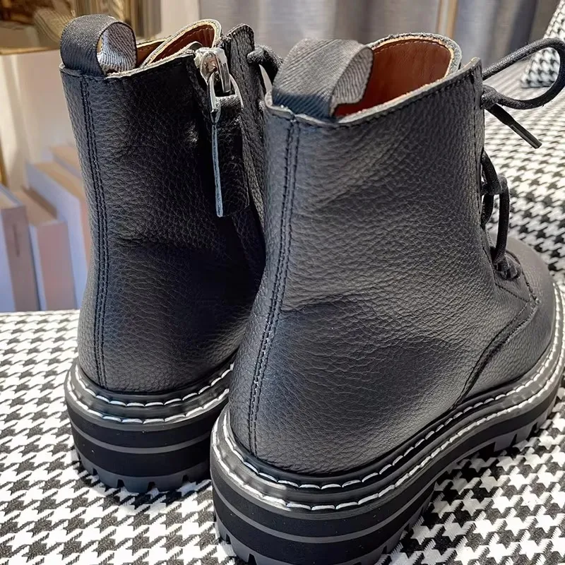 2025новые ботинки с французским буквенным логотипом женские высокие сапоги