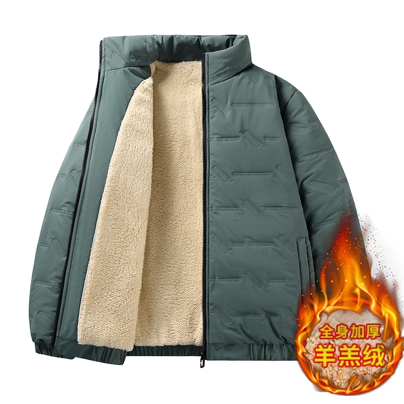 M-8XL бархатные куртки с хлопковой подкладкой большого размера мужские зимние топы