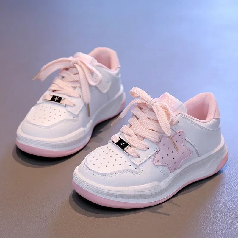 Детские кроссовки со звездами повседневная Нескользящая спортивная обувь