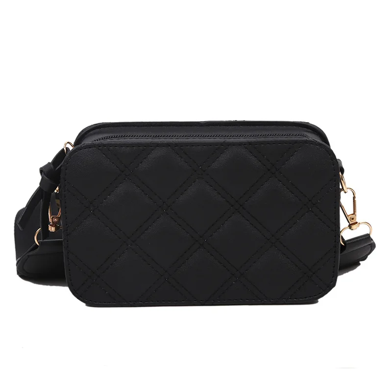 

Women's Bags Shoulder Bags Small Square Bags Fashion Ladies Messenger Bags Simple Rhombus Embroidery Thread Messenger Bag