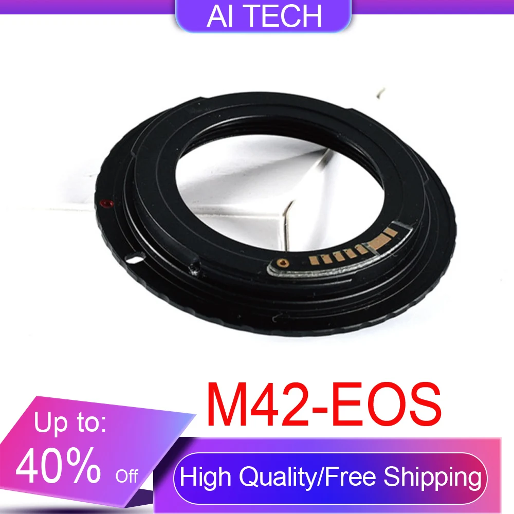 

9th Generation M42-EOS Camera Electronic Ring For Luokou M42 Lens To EOS Digital SLR Camera Adapter Ring