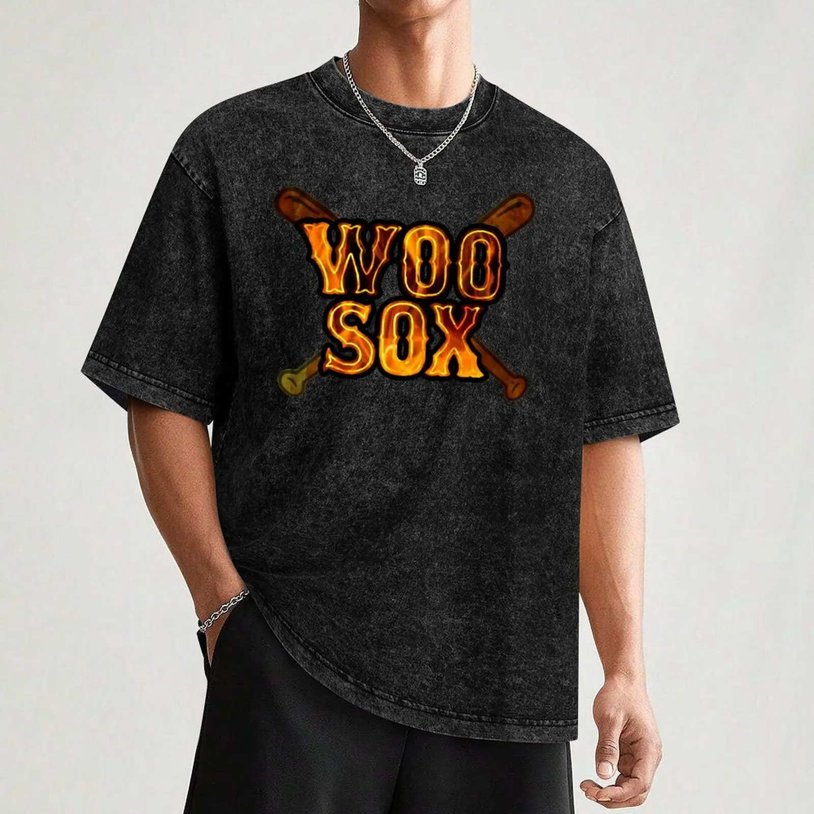 Футболка Worcester WooSox с фигурками аниме мужская