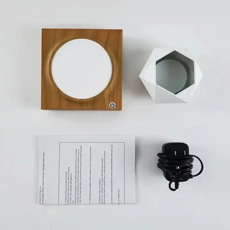 Держатель для горшка растений Магнитный левитирующий деревянный дизайн