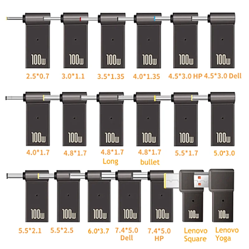 

100W USB Type C adapter is suitable for thinkplus notebook charging type-c female to Lenovo port plug pd charging adapter