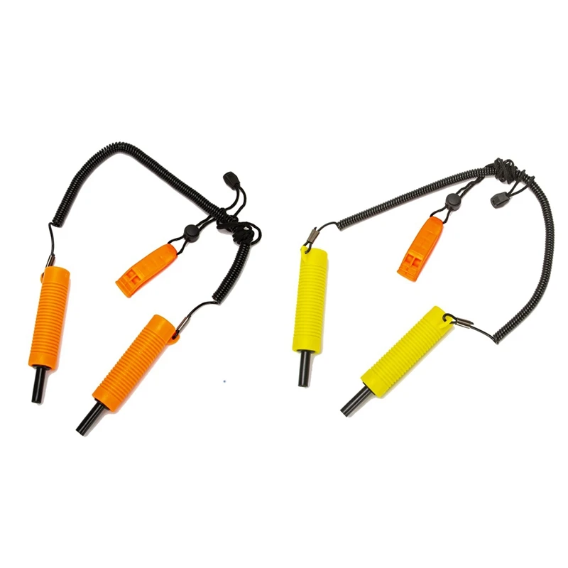 

Retractable Ice Pick Ice Fishing Safety Pick Ice Breaking Accessories Fishing Rescue Safety Cone Ice Fishing Orange Durable