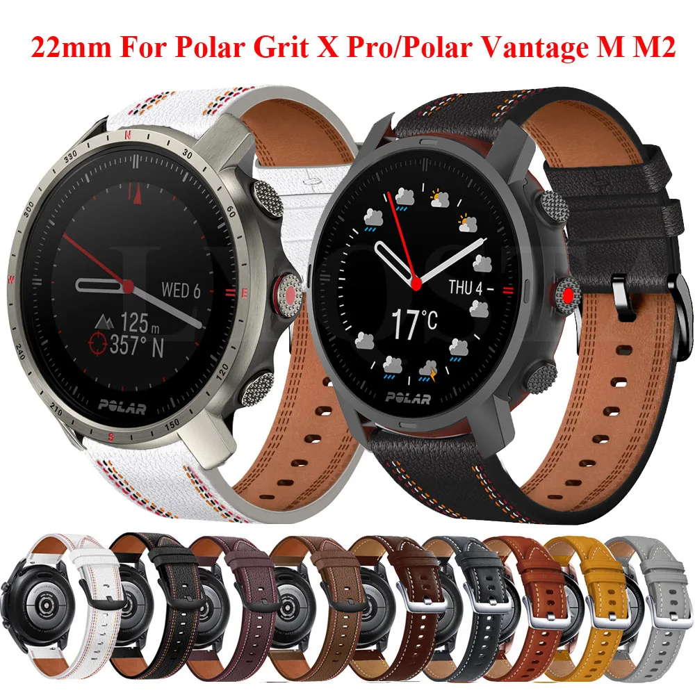 

Лидер продаж, кожаный ремешок 22 мм для Garmin Vivoactive 4/Came 2/Garmin Active, браслет для Forerunner 745 / Fenix Chronos, ремешки для часов