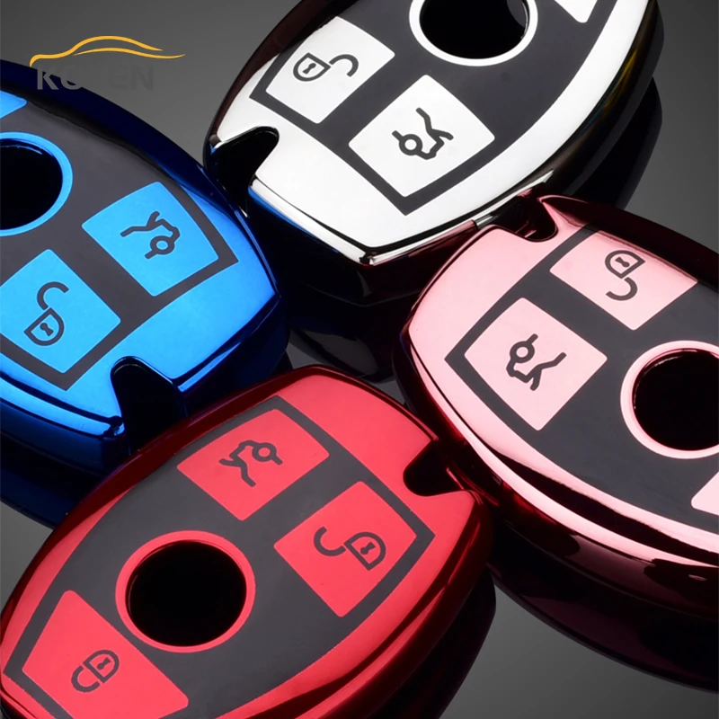 

Soft TPU Car Remote Key Case Cover Fob For Mercedes Bnez CLA GLC GLA GLK W203 W210 W211 W204 W176 A B C R Class AMG Accessories