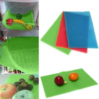4pcs vegetable fruit food fresh keeping mats refrigerator drawer sponge pads