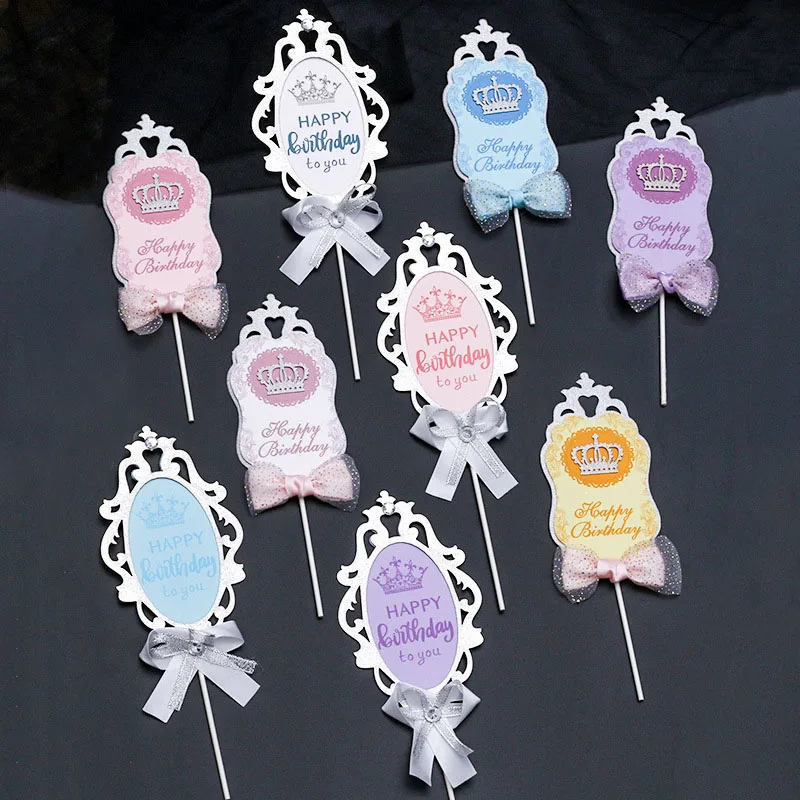 

1 Piece silver Princess Crown Cupcake Topper Cake Picks for Wedding Baby Shower Girl Birthday Party Cake Decoration