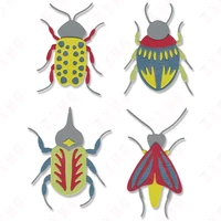 2022 new patterned bugs metal cutting dies scrapbook diary decoration embossing template diy greeting card handmade craft molds