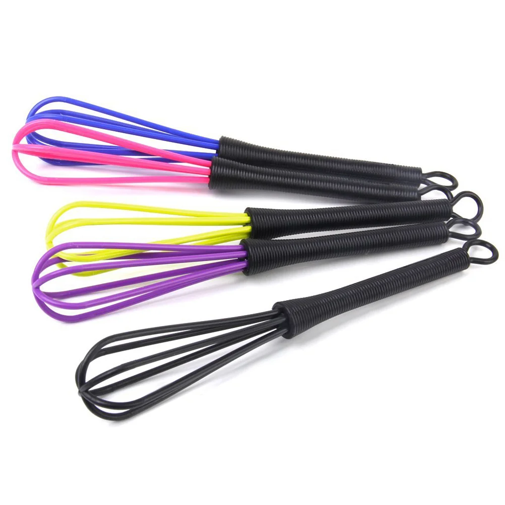 

Whisk Egg Mixer Salon Dye Ballon Hair Stirrercolor Whisks Beater Balloon Kitchen Mini Hand Silicone Hairdresser Whip