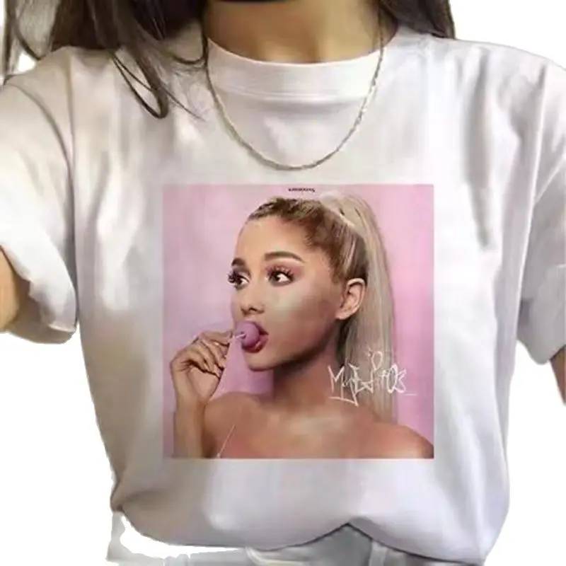 

Women's Summer 2022 American Singer Ariana grande Ariana grande Print Women's T-Shirt Graphic T-Shirt Women's cropped
