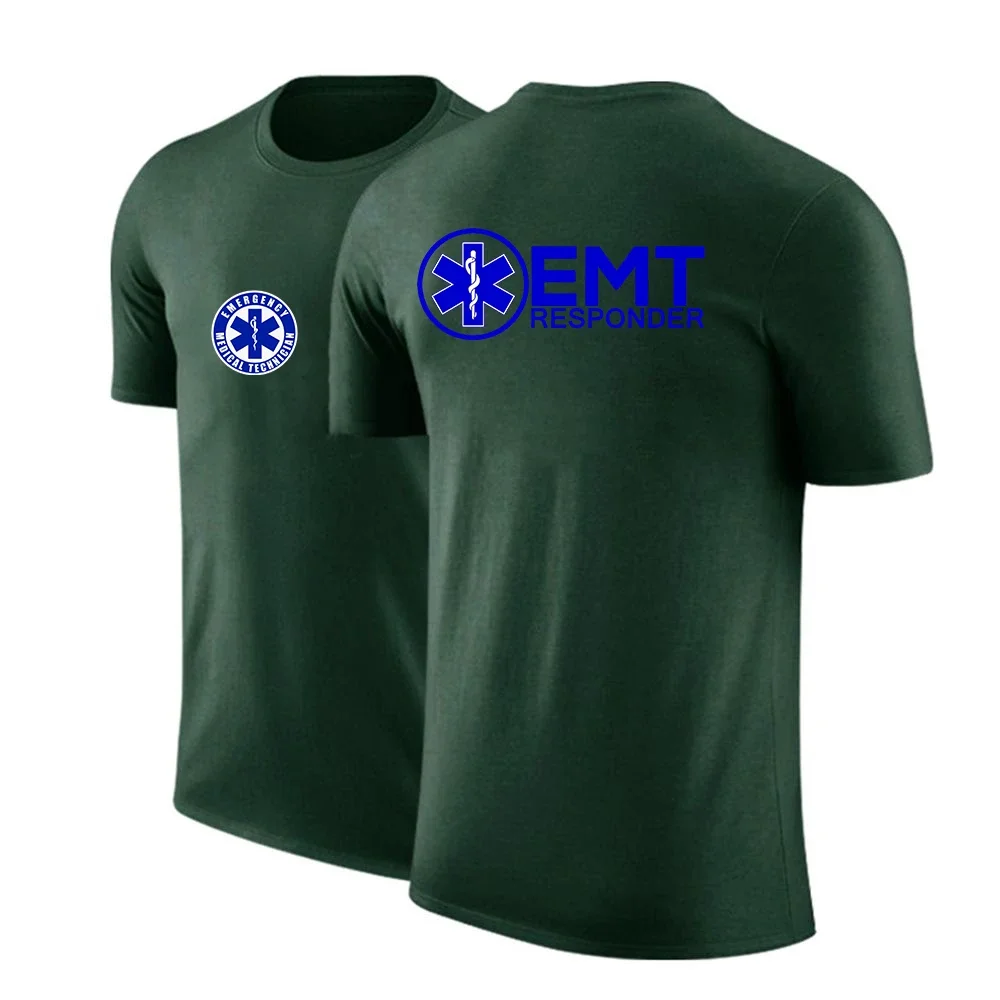 Летняя мужская быстросохнущая рубашка с коротким рукавом для экстренных людей