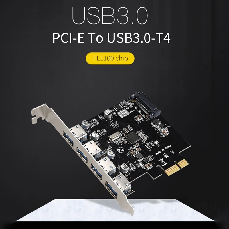 

Плата расширения PCIE на USB 3,0, 4 порта USB 3,0, PCI Express, адаптер, поддержка порта Mac Pro, свободный накопитель