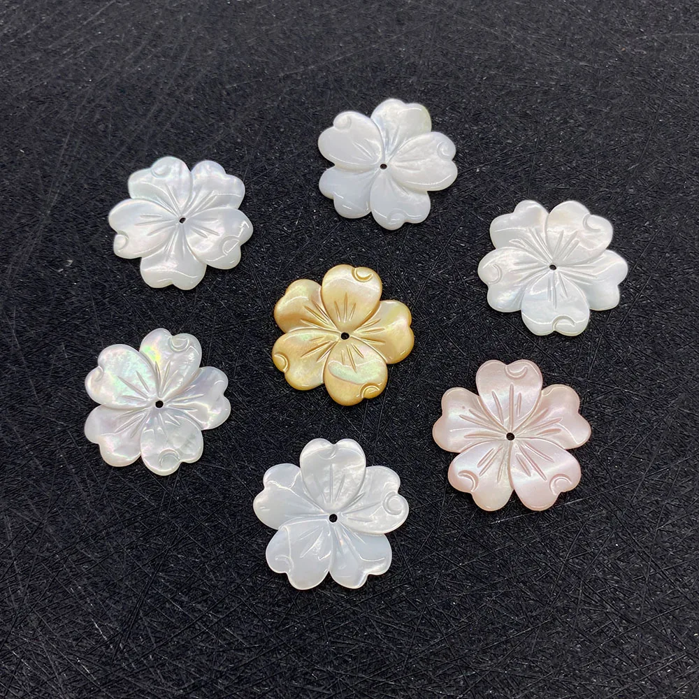 

Exquisite Natural Freshwater Shell Pearl Flower-shaped Necklace Loose Bead Necklace Elegant Women Is Jewelry DIY Accessories