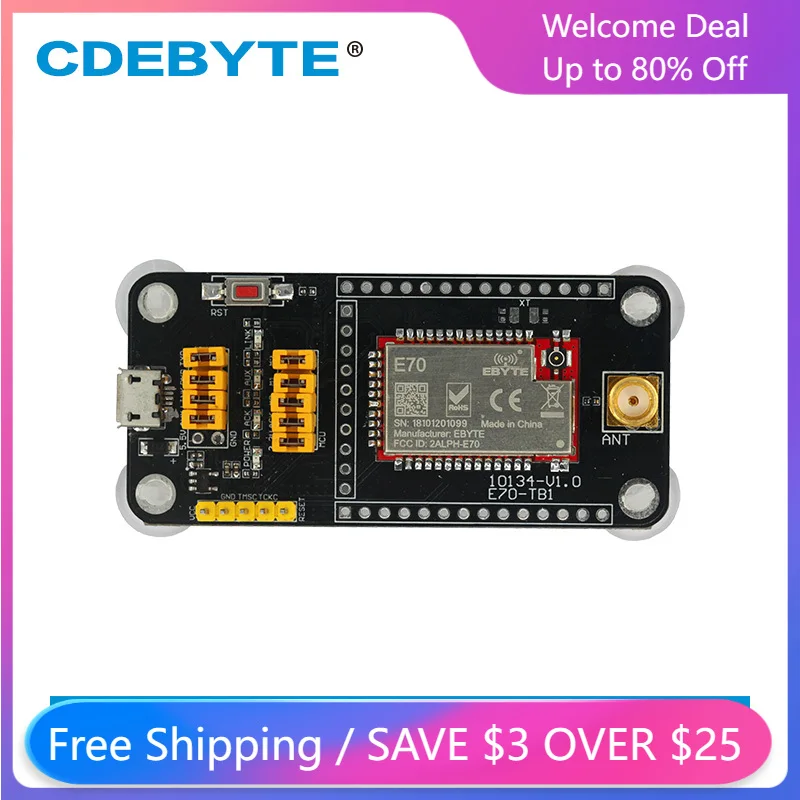 E70-433TBL-01 Micro USB тестовая плата для CC1310 UART 433MHz 14dBm ModBus E70-433T14S модуль трансивера