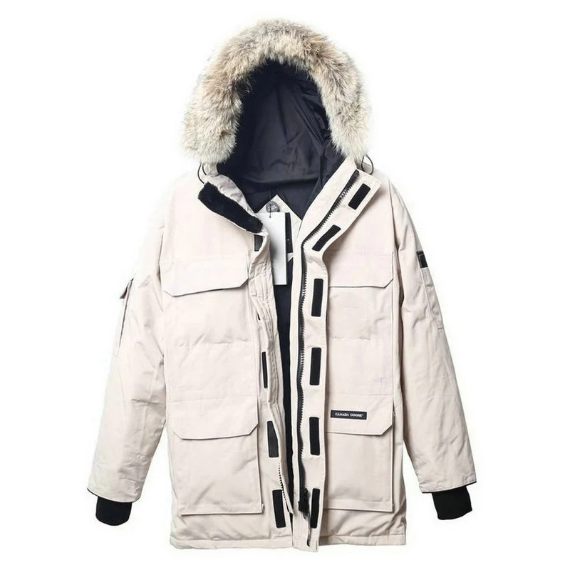Canada Style Down Jacket Parka Man Woman Winter Warm Hooded Puffer Fashion Luxury Brand Unisex Coats With White Goose Feather