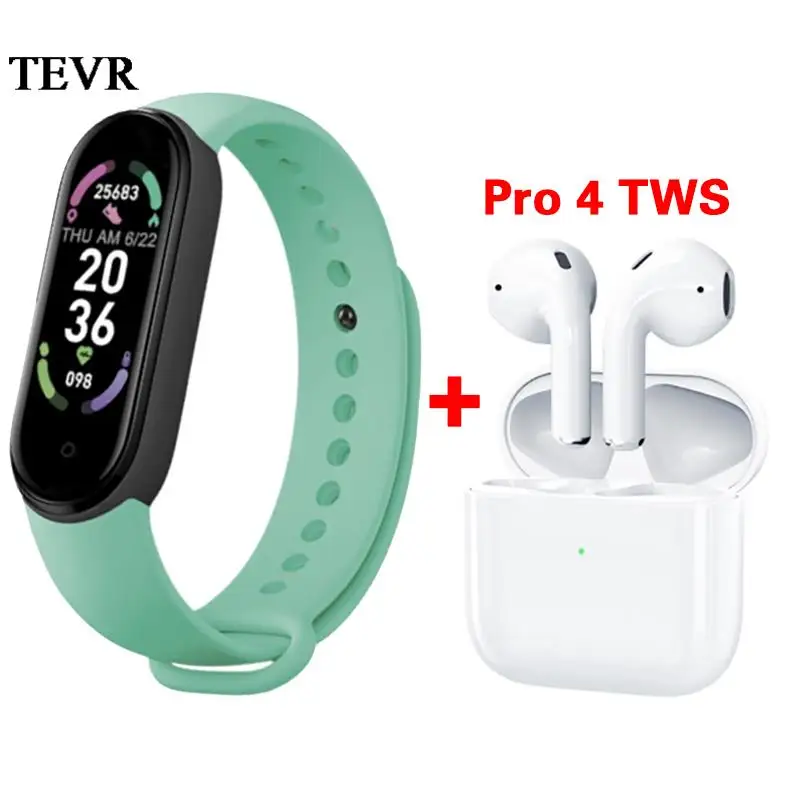 

M6 Sport Smart Band For Xiaomi Samsung Global Version Smart Watch M6 Fitness Bracelet My Band 6 Waterproof Smartwatch Heart Rate