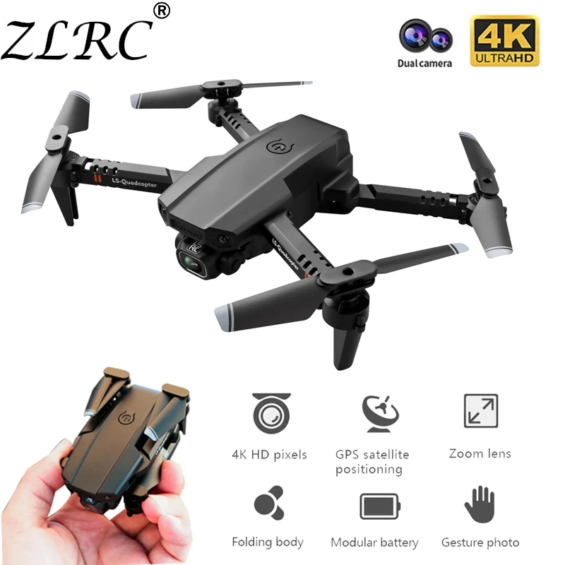 ZLRC XT6 мини Дрон 4K 1080P HD камера Wi-Fi Fpv давление воздуха удержание высоты складной Квадрокоптер Радиоуправляемый детский Дрон игрушка для мальчиков подарки
