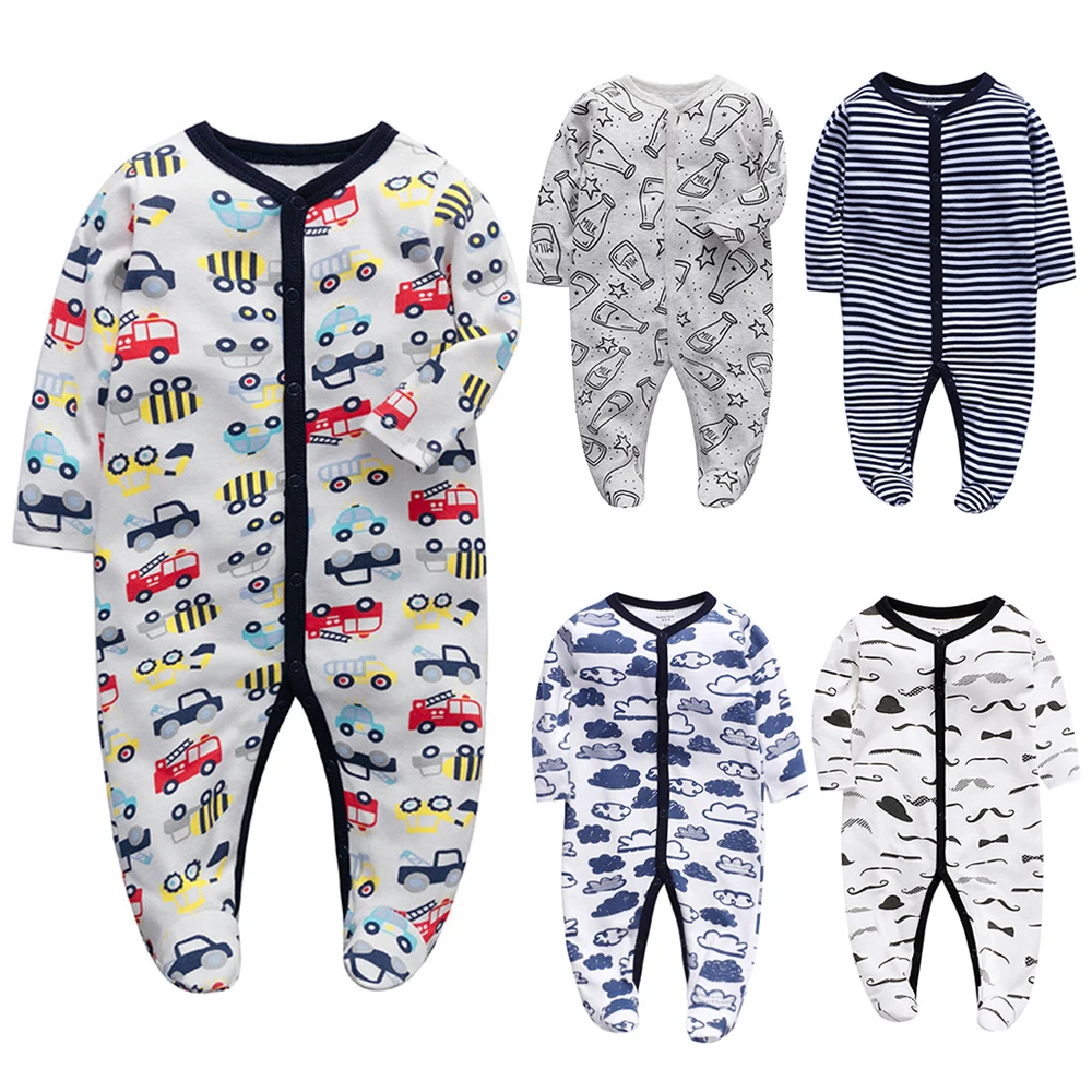 

2023 New Baby Rompers Long Sleeve 100%Cotton Overalls Newborn Clothes Bind Foot Roupas De Bebe Boys Girls Jumpsuit Clothing