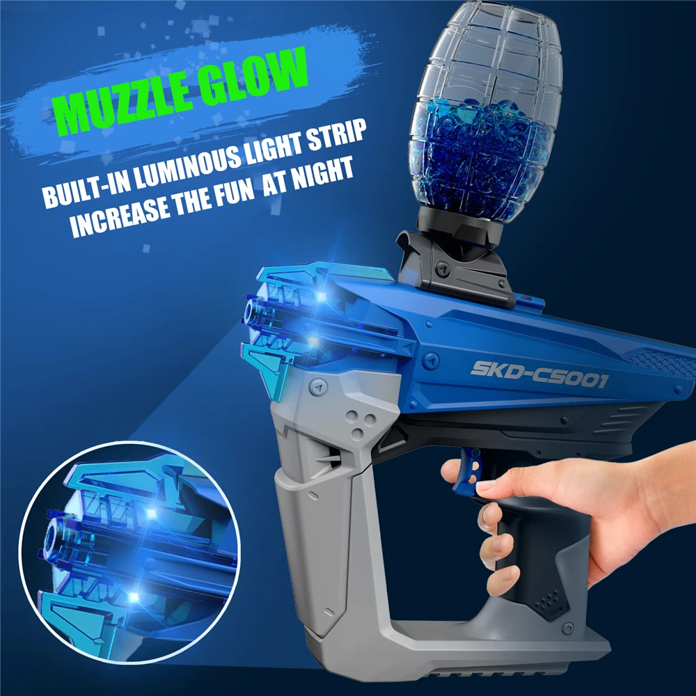 SKD001 пистолет с гелевыми шариками светодиодная подсветка светящиеся в темноте