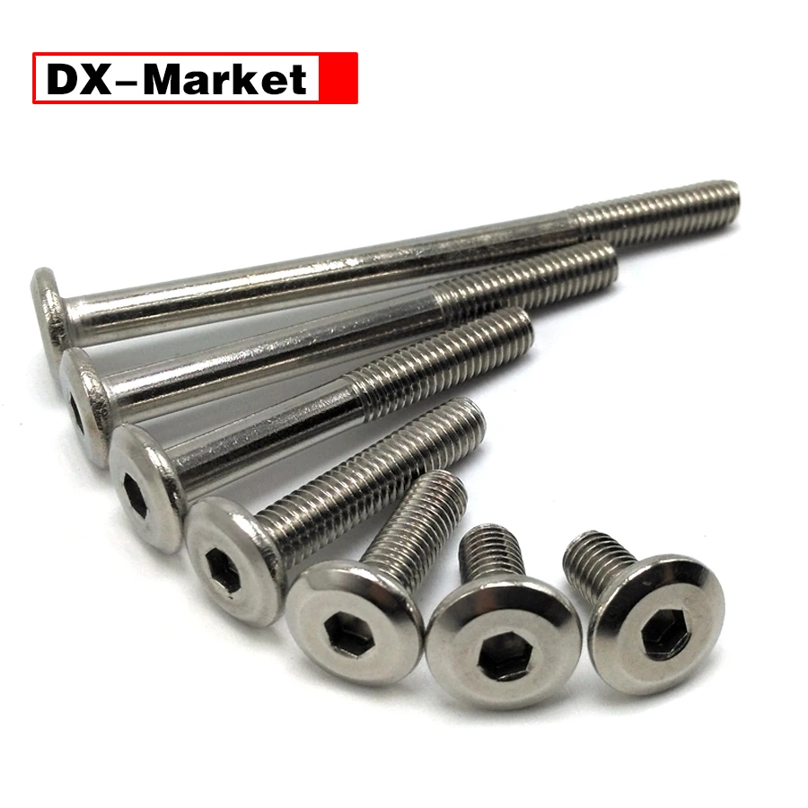 

【DX-Market】M12 Hexagon Socket Flat Screws,304 Stainless Steel Furniture Fastener Manufacturer ,A013