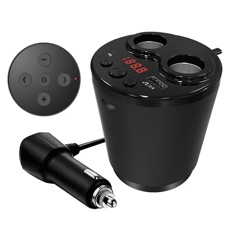 

G63 Car Bluetooth 5.0 FM Transmitter PD Type C USB Charger Music MP3 Player TF Card Handsfree
