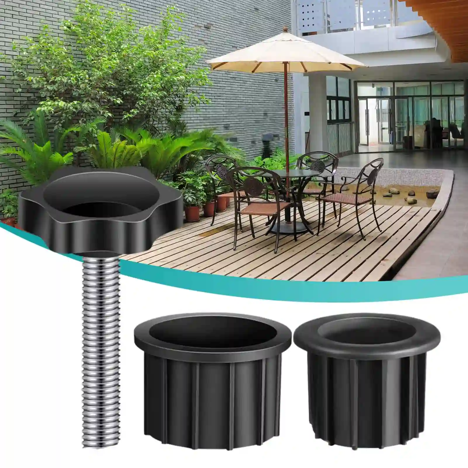 

2 Size Prefilled Patio Umbrella Base Outdoor Umbrella Base Round Water Fillable Base Stand Weight For Patio Table Umbrella