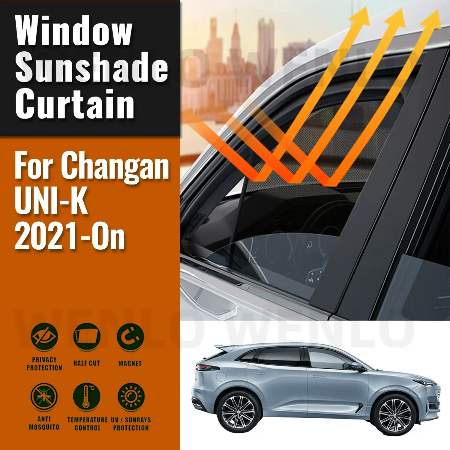 Для Changan UNI-K 2021 2022 2023 2024 автомобильный солнцезащитный козырек передняя лобовое