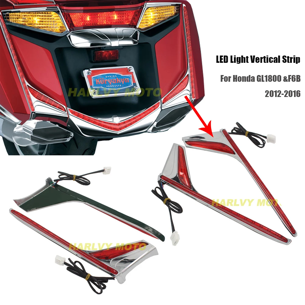 

2017 NEW Rear LED Light Vertical Strip For Honda GL1800 &F6B 2012-2016 13 14 15