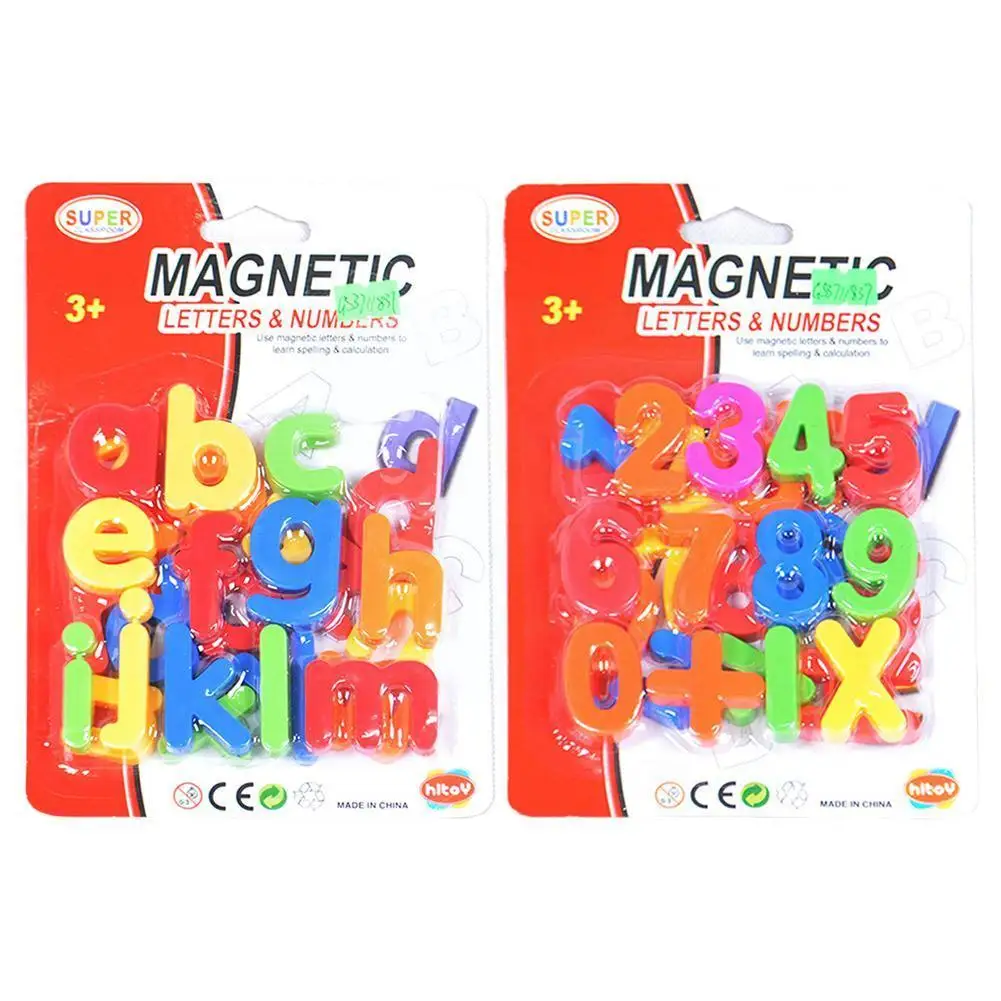 

3D Magnetic Toy Letters And Numbers Kids Early Education Teaching Fridge Magnets Alphabet Learning Spelling Colorful Counti F0Q5