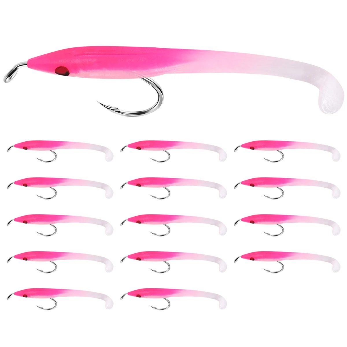 SUNMILE Поддельная рыболовная приманка Морская с крючком для угря Бионическая 5 см/0 6