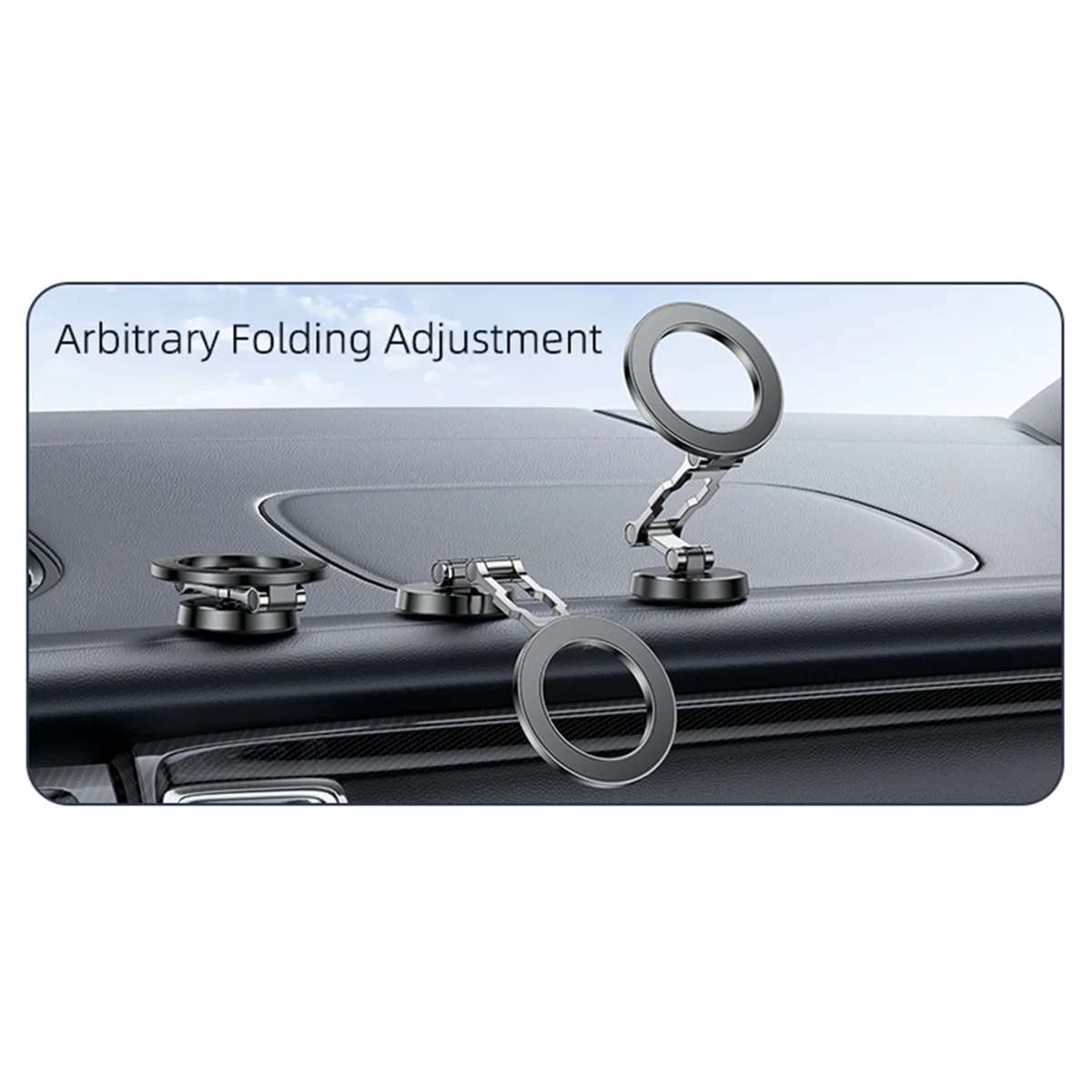Магнитный складной держатель для телефона 360° ° Вращающийся магнитный