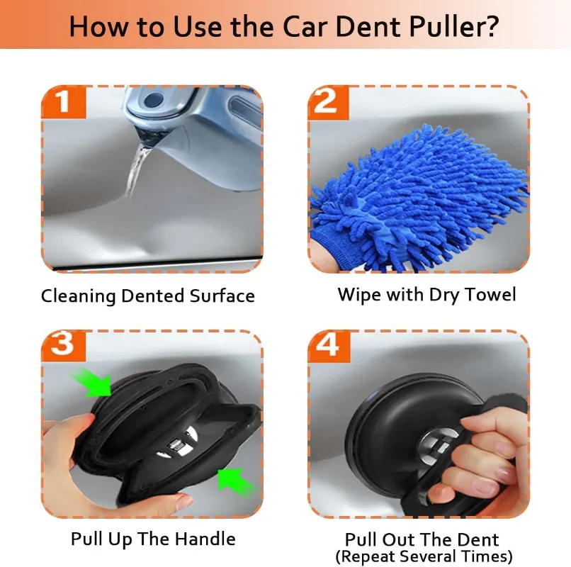 Съемник с одной присоской для ремонта кузова автомобиля грузовика