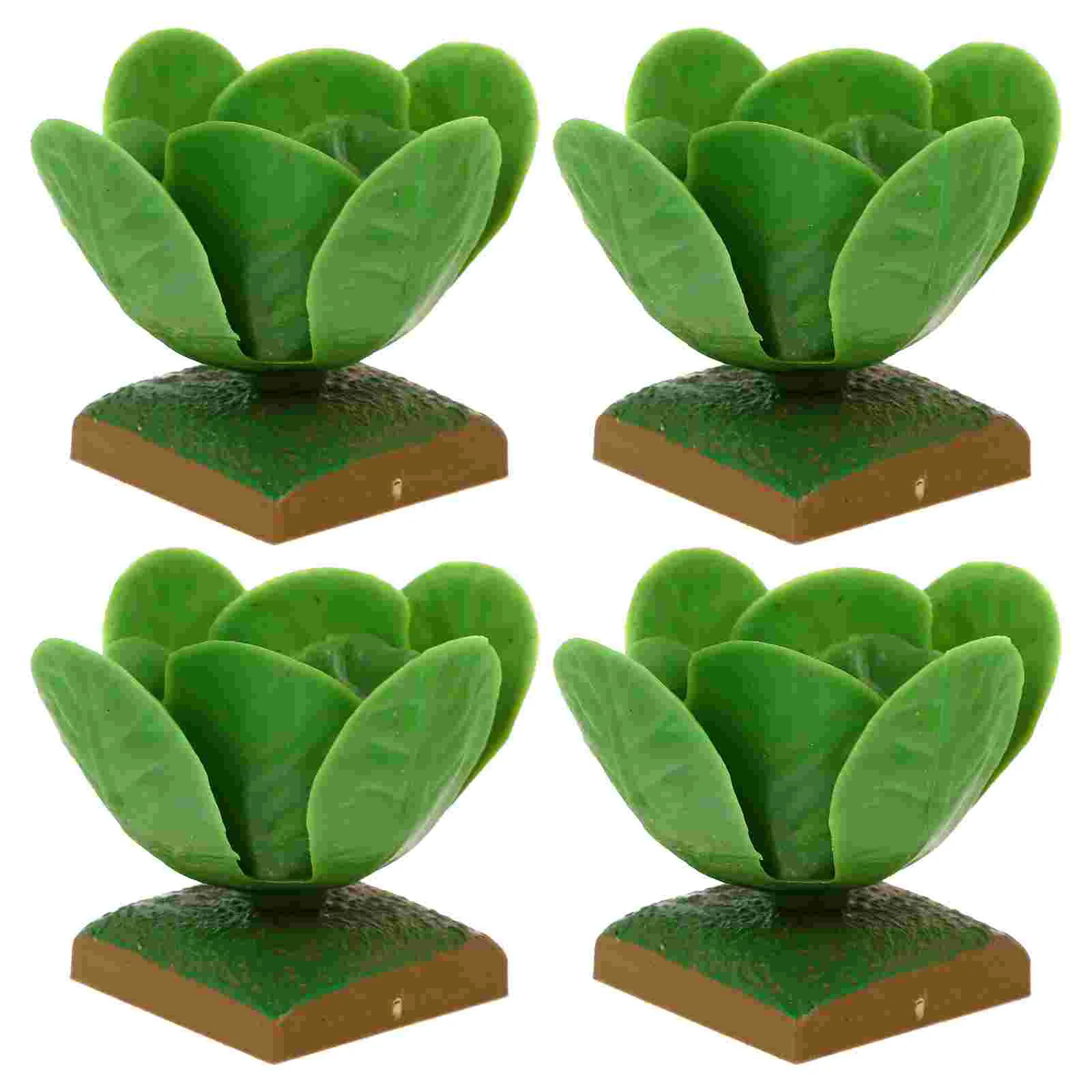 

4pcs Simulated Veg Toys Lifelike Veg Model Ornaments Plastic Crafts Cabbage Toys