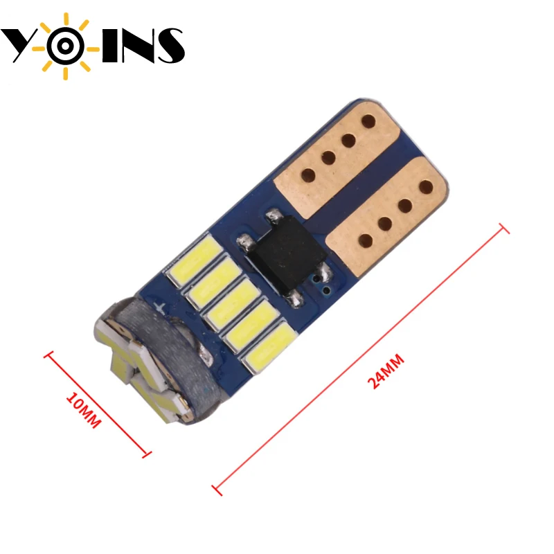 2 шт. Canbus безошибочные 12 В T10 194 W5W 4014 15 SMD Автомобильные светодиодсветодиодный