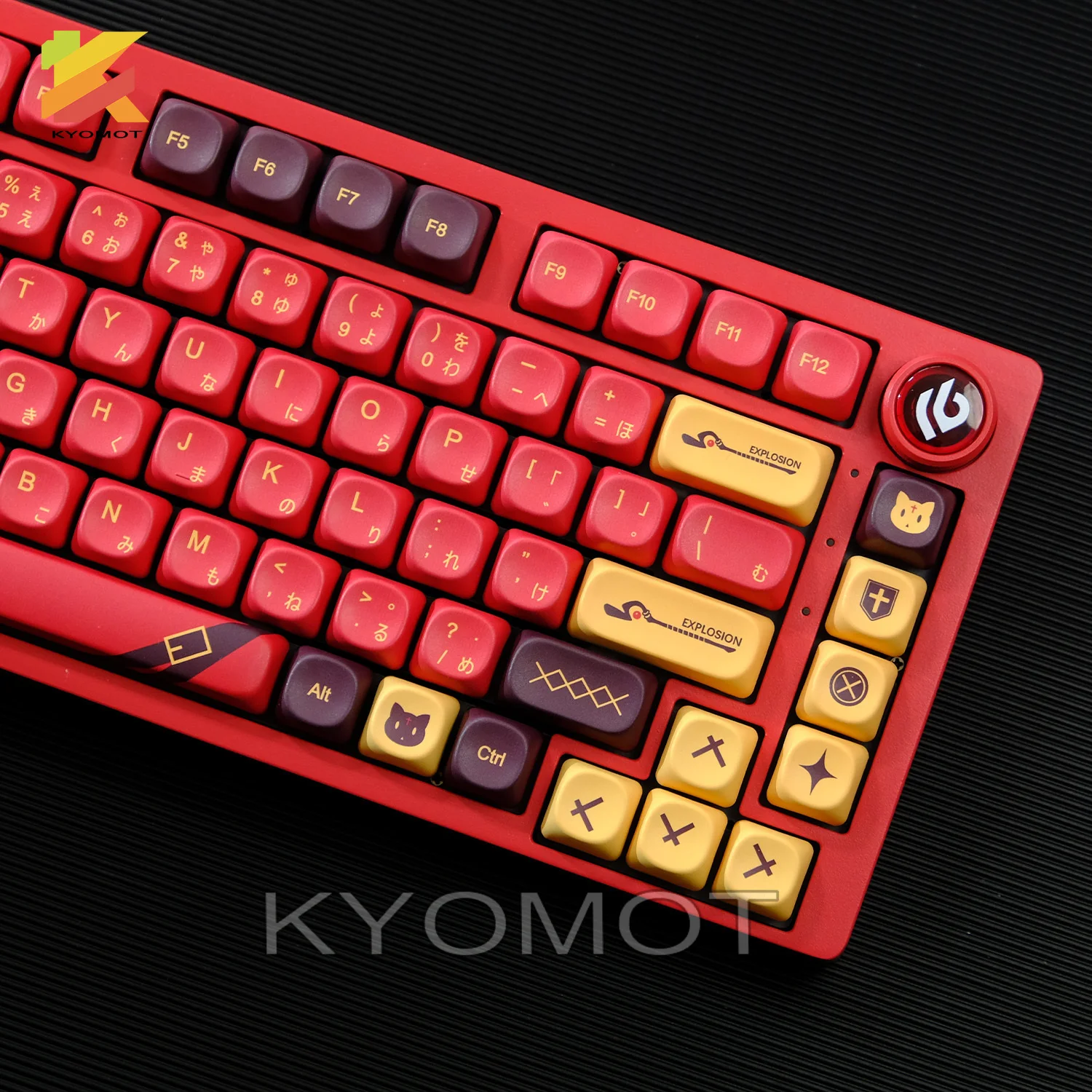 Фото KTOMOT 125-клавиш KonoSuba Megumin, колпачки для клавиш XOA Profile Dye Sub PBT, аниме-клавиатура для Cherry Mx Switch, механическая клавиатура DIY GMK №4